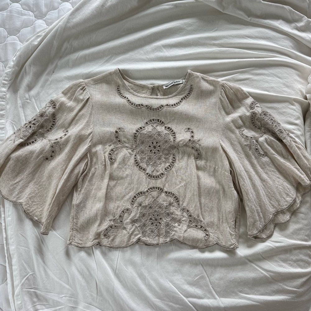 Abercrombie Bell Sleeve Blouse